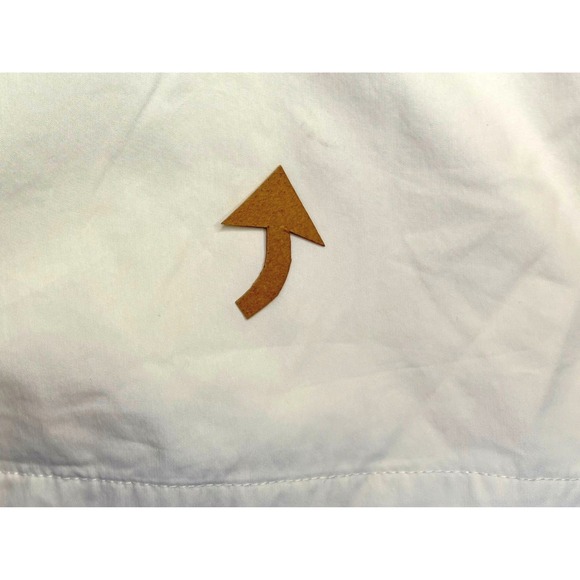 Zara Hooded Cream‎ Rain Coat Jacket LARGE Water Repellant Lightweight Outdoor - Picture 13 of 14